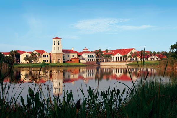 Solivita-village-center-from-lake